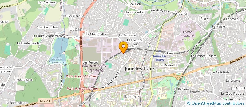 localisation de l'entreprise MONSIEUR SERGE SIMADJUI  JOUE-LES-TOURS