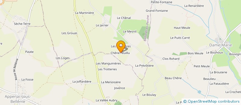 localisation de l'entreprise MONSIEUR SERGE SIMON à BELFORET-EN-PERCHE