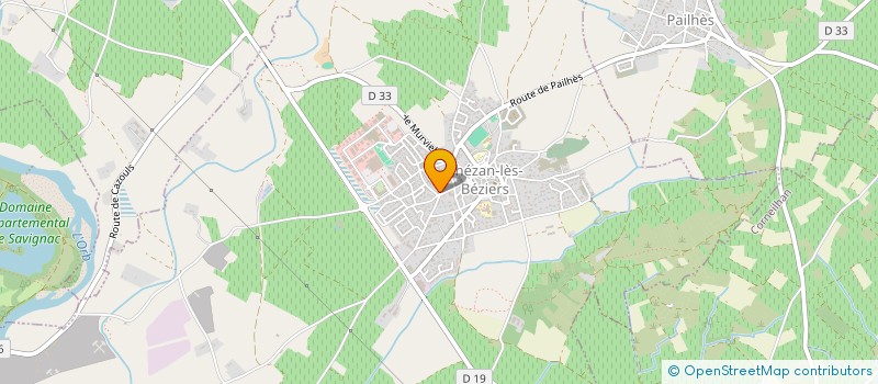 localisation de l'entreprise MONSIEUR SERGE SINTES  THEZAN-LES-BEZIERS