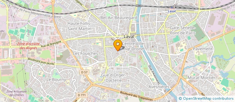 localisation de l'entreprise MONSIEUR SERGE SONNEVILLE à LAVAL