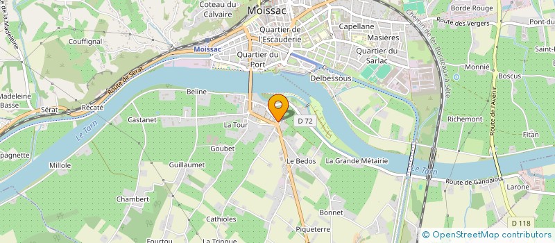 localisation de l'entreprise MONSIEUR SERGE SOURBE  MOISSAC