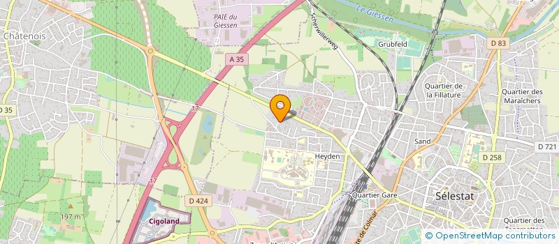 localisation de l'entreprise MONSIEUR SERGE SPRUNGARD à SELESTAT