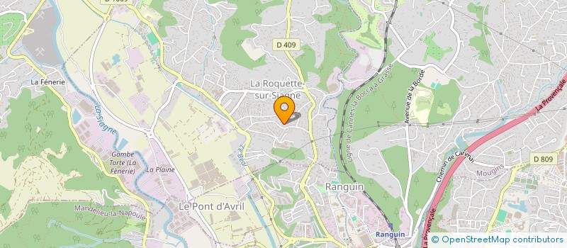localisation de l'entreprise MONSIEUR SERGE SUNSERI à LA ROQUETTE-SUR-SIAGNE