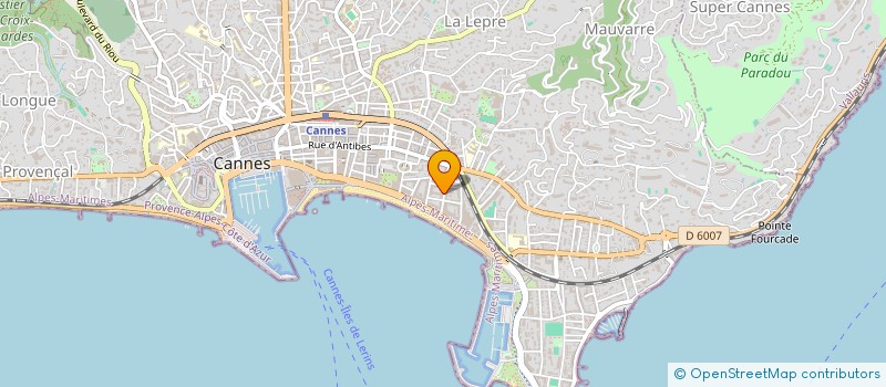 localisation de l'entreprise MONSIEUR SERGE SYLVESTRE à CANNES
