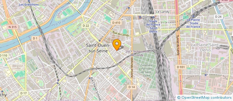 localisation de l'entreprise MONSIEUR SERGE TATARINOFF à SAINT-OUEN-SUR-SEINE