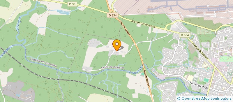 localisation de l'entreprise MONSIEUR SERGE TAUZIN  MONT-DE-MARSAN