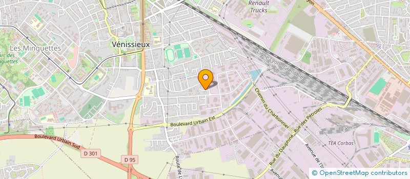 localisation de l'entreprise MONSIEUR SERGE TCHOKOTHE  VENISSIEUX