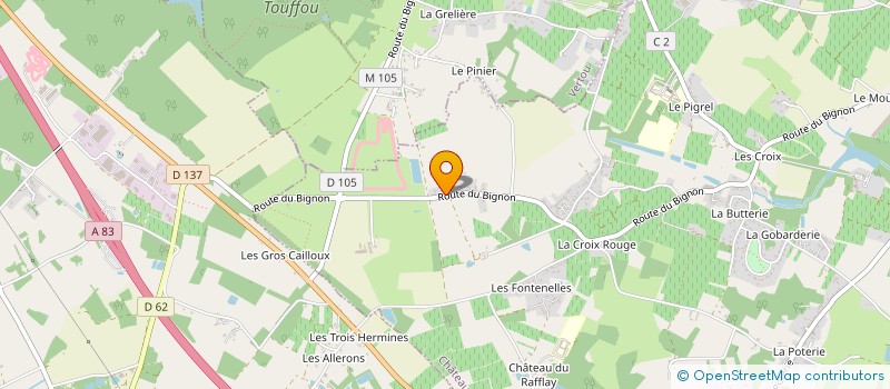 localisation de l'entreprise MONSIEUR SERGE TERRIER  CHATEAU-THEBAUD