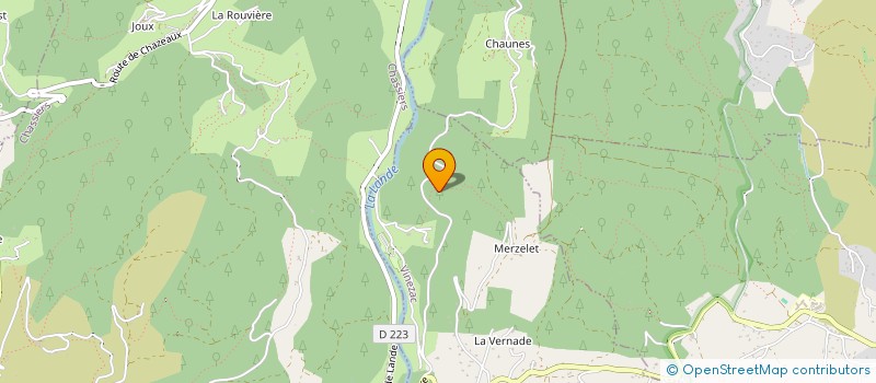 localisation de l'entreprise MONSIEUR SERGE TESTUD  VINEZAC