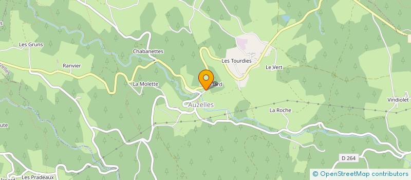 localisation de l'entreprise MONSIEUR SERGE THEVENET à AUZELLES