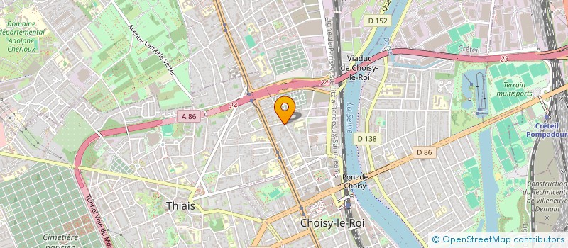 localisation de l'entreprise MONSIEUR SERGE THEZENAS  PARIS