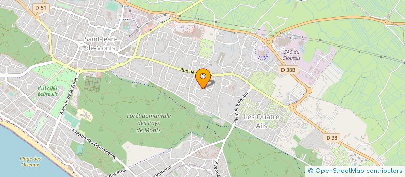 localisation de l'entreprise MONSIEUR SERGE THIBAUD à SAINT-JEAN-DE-MONTS