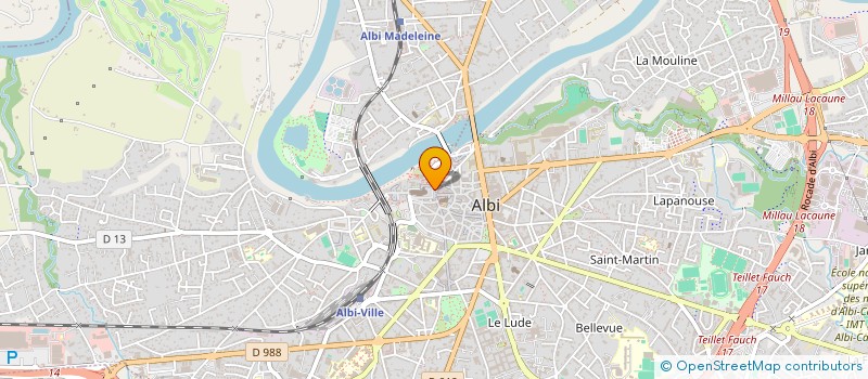 localisation de l'entreprise MONSIEUR SERGE THIBERT à ALBI