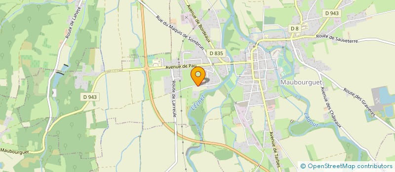 localisation de l'entreprise MONSIEUR SERGE TISSERANT  MAUBOURGUET