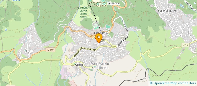localisation de l'entreprise MONSIEUR SERGE TISSOT à FONT-ROMEU-ODEILLO-VIA