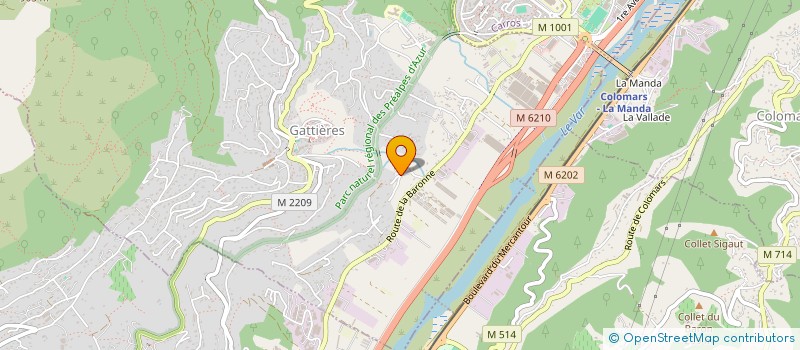 localisation de l'entreprise MONSIEUR SERGE TOMASI  GATTIERES