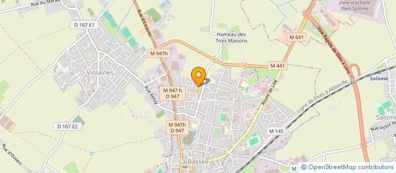 localisation de l'entreprise MONSIEUR SERGE TONOLLI  LA BASSEE