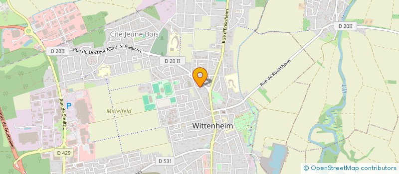 localisation de l'entreprise MONSIEUR SERGE TORCZELEWSKI  WITTENHEIM