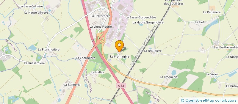 localisation de l'entreprise MONSIEUR SERGE TOUCHAIS à MONTAIGU-VENDEE