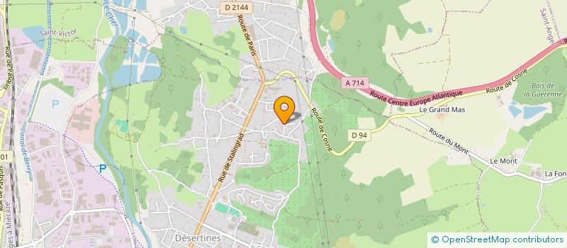 localisation de l'entreprise MONSIEUR SERGE TOULOUSE  DESERTINES