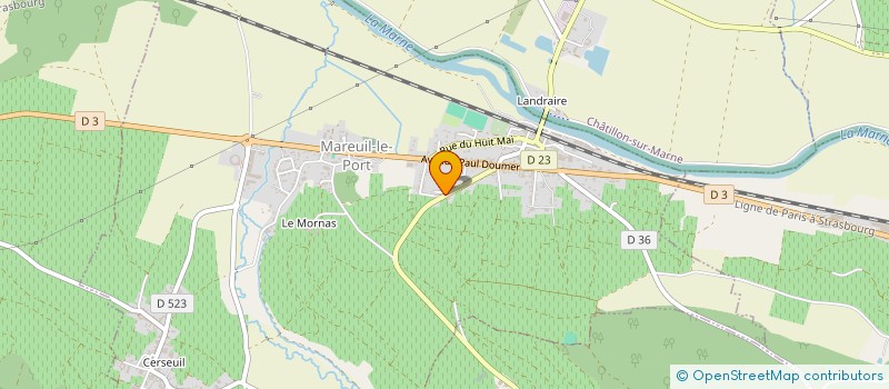 localisation de l'entreprise MONSIEUR SERGE TOURNANT  MAREUIL-LE-PORT