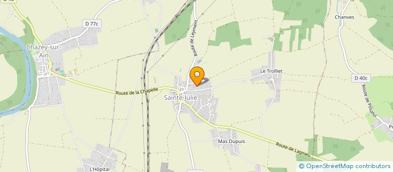 localisation de l'entreprise MONSIEUR SERGE TOURNIER  SAINTE-JULIE