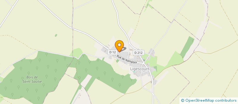 localisation de l'entreprise MONSIEUR SERGE TRAMCOURT  LIGESCOURT