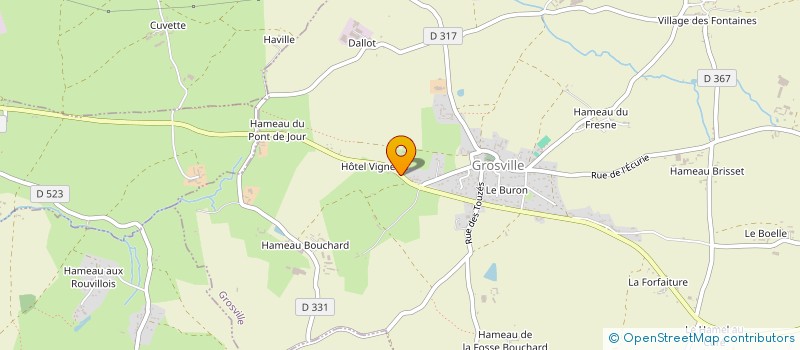 localisation de l'entreprise MONSIEUR SERGE TRAVERT  GROSVILLE