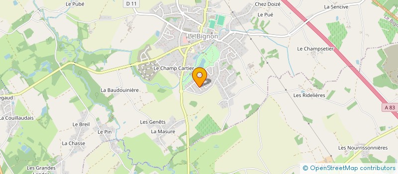 localisation de l'entreprise MONSIEUR SERGE TREMARE  LE BIGNON