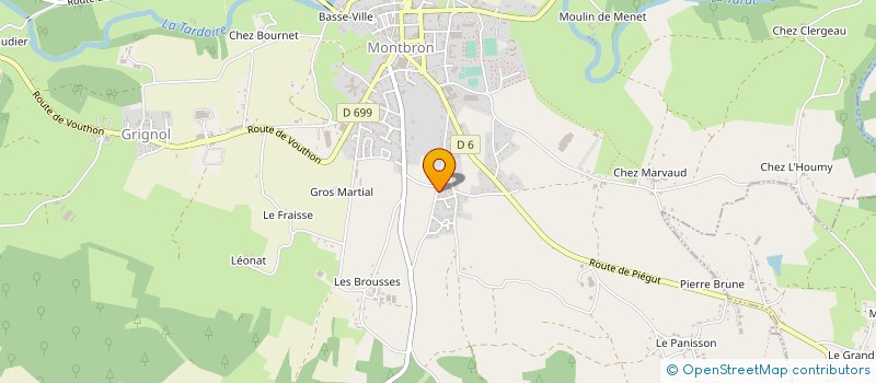 localisation de l'entreprise MONSIEUR SERGE TRIJEAUD à MONTBRON