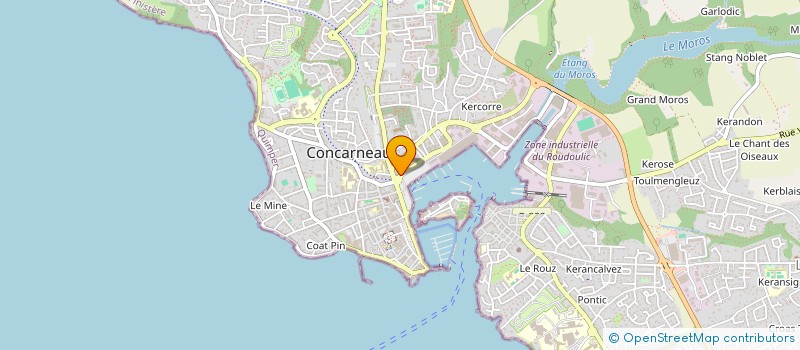 localisation de l'entreprise MONSIEUR SERGE TROADEC  CONCARNEAU