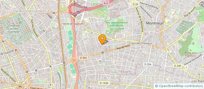 localisation de l'entreprise MONSIEUR SERGE TURETTA à MONTREUIL