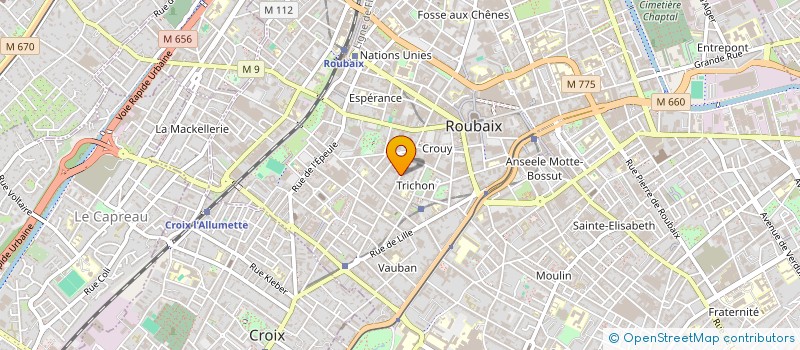 localisation de l'entreprise MONSIEUR SERGE TURPIN  ROUBAIX