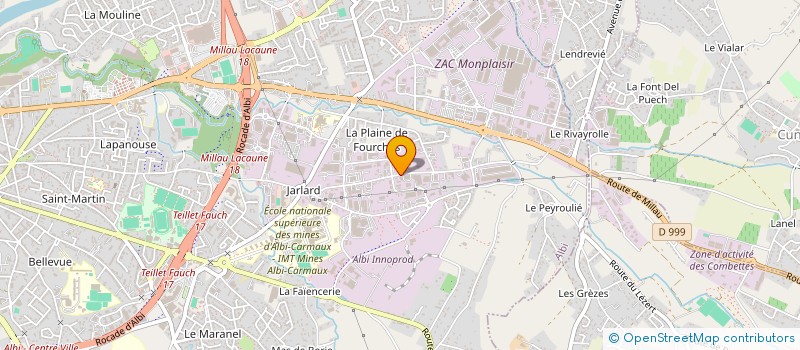 localisation de l'entreprise MONSIEUR SERGE TURROQUES à ALBI