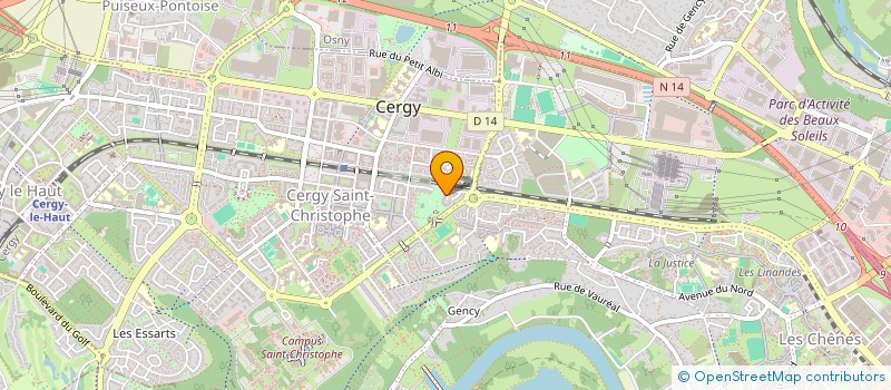 localisation de l'entreprise MONSIEUR SERGE UKOBIZABA  CERGY