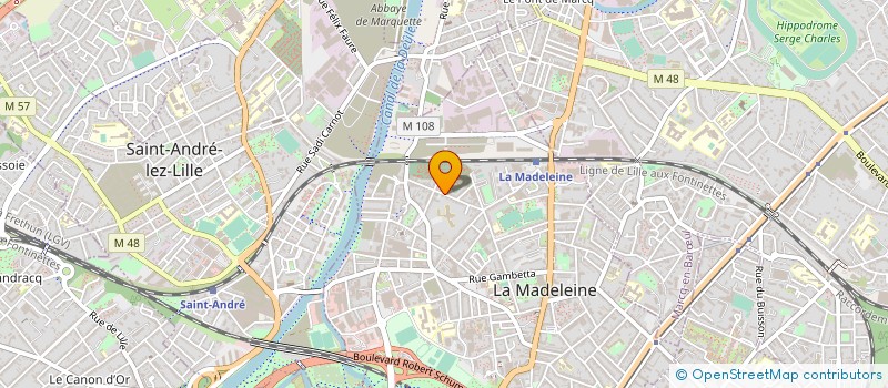 localisation de l'entreprise MONSIEUR SERGE VANBORRE à LA MADELEINE