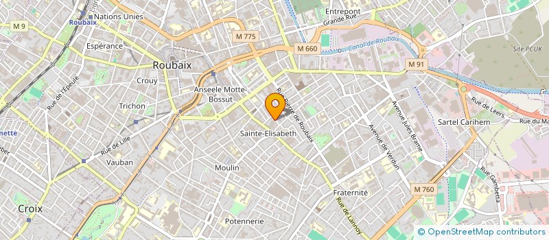 localisation de l'entreprise MONSIEUR SERGE VANHAVERBEKE à ROUBAIX