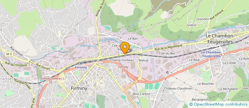 localisation de l'entreprise MONSIEUR SERGE VARENNE  LE CHAMBON-FEUGEROLLES