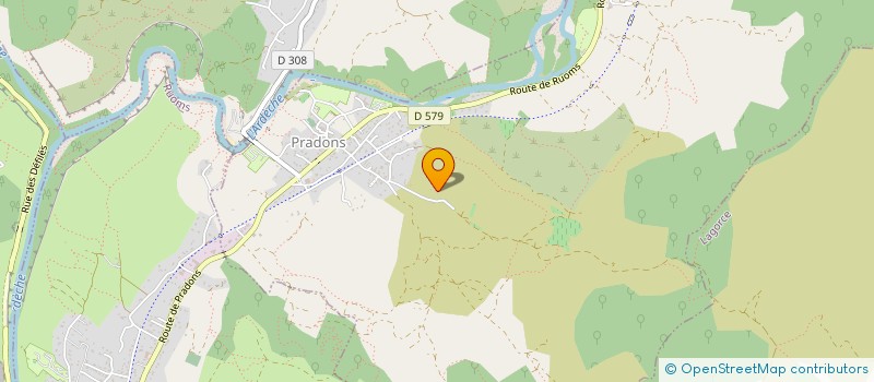 localisation de l'entreprise MONSIEUR SERGE VEILLOT  PRADONS