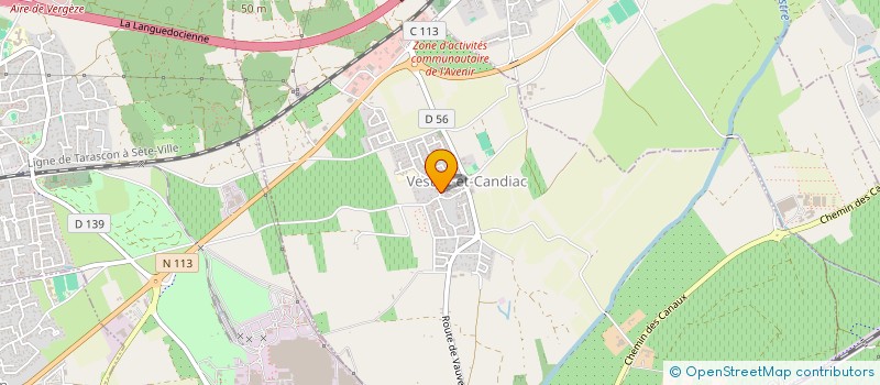 localisation de l'entreprise MONSIEUR SERGE VEISTROFFER  VESTRIC-ET-CANDIAC