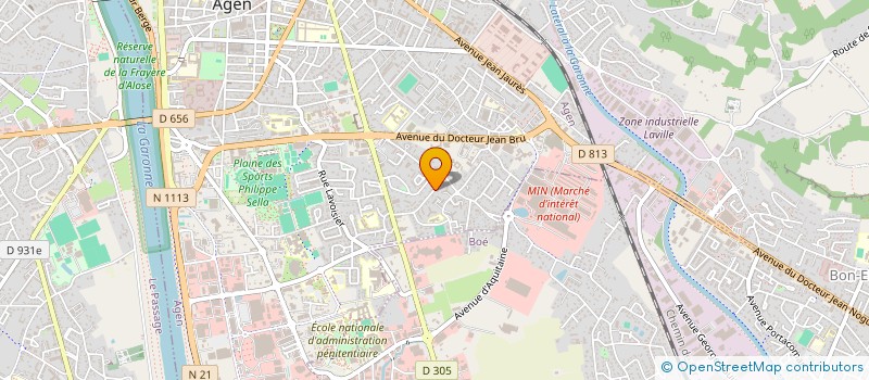 localisation de l'entreprise MONSIEUR SERGE VERINES  AGEN