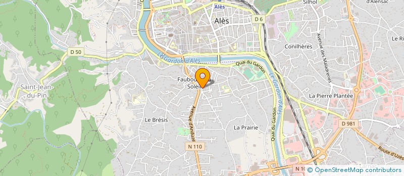 localisation de l'entreprise MONSIEUR SERGE VIDAL  ALES