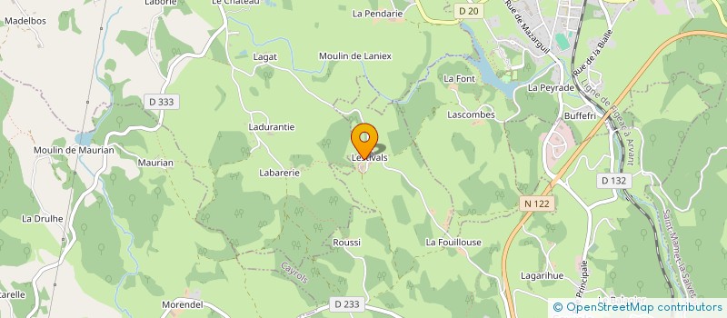 localisation de l'entreprise MONSIEUR SERGE VIGNES à LA SEGALASSIERE
