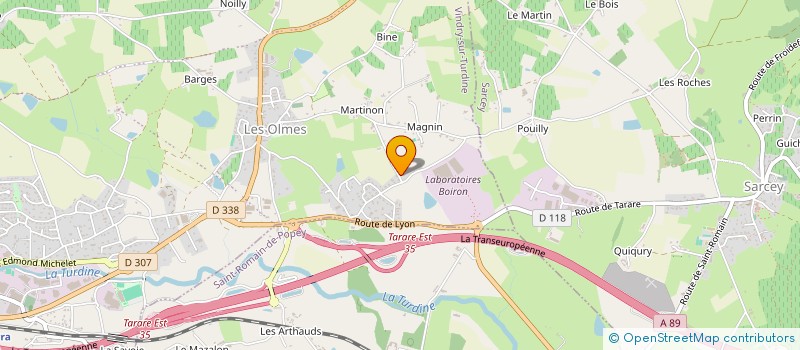 localisation de l'entreprise MONSIEUR SERGE VOYEAU  SARCEY