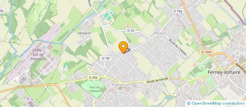 localisation de l'entreprise MONSIEUR SERGE WAEFFLER  PREVESSIN-MOENS