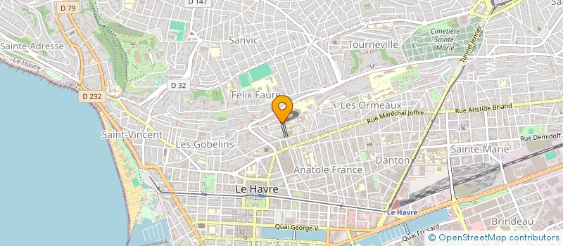 localisation de l'entreprise MONSIEUR SERGE WATRIN  LE HAVRE