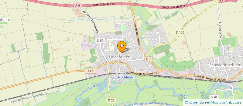localisation de l'entreprise MONSIEUR SERGE WENCKER  HOCHFELDEN