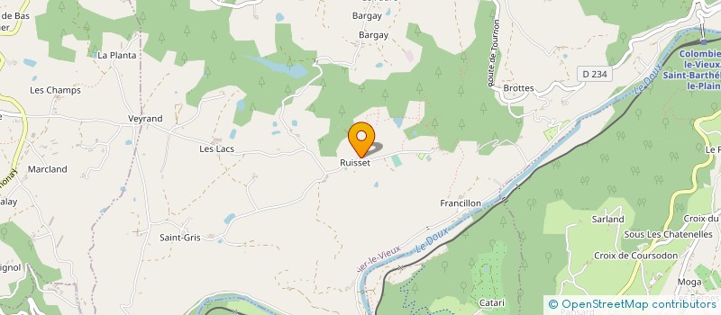 localisation de l'entreprise MONSIEUR SERGE WILLEMS  COLOMBIER-LE-VIEUX