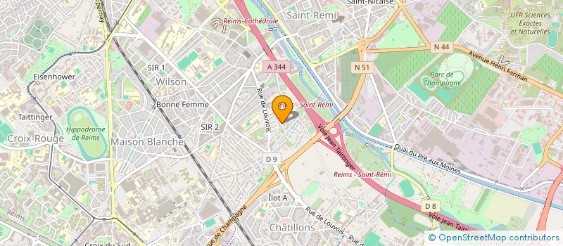 localisation de l'entreprise MONSIEUR SERGE WINGERTER  REIMS