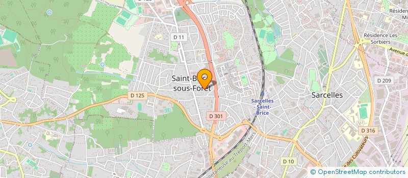 localisation de l'entreprise MONSIEUR SERGE YALAP  SAINT-BRICE-SOUS-FORET